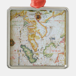 Ornement Carré Argenté Continent Asie du Sud-Est, détail d'atlas du monde