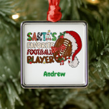 Cool de Noël "Père Noël Favori Football Player"