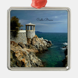 Ornement Carré Argenté Costa Brava, Espagne,