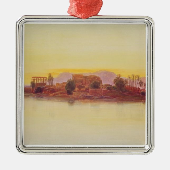 Ornement Carré Argenté Coucher du soleil, 1861 (panneau) (Devant)