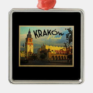 Ornement Carré Argenté Cracovie Pologne