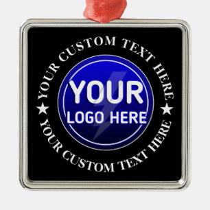 Ornement Carré Argenté Créez votre propre