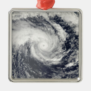 Ornement Carré Argenté Cyclone tropical Edzani dans l'Indien du sud Oce