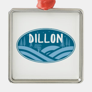 Ornement Carré Argenté Dillon Colorado Extérieur