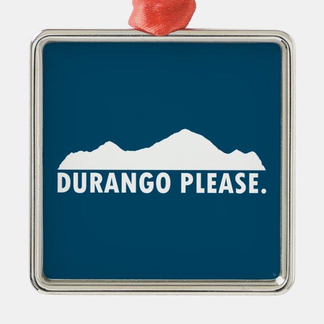 Ornement Carré Argenté Durango S'Il Vous Plaît (Devant)