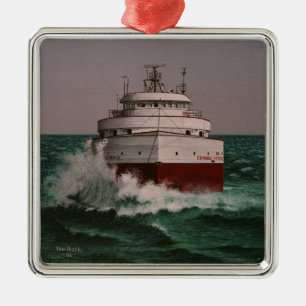 Ornement Carré Argenté Edmund Fitzgerald par Tom Rock