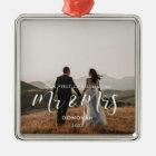 Elégant Notre première photo mariage de Noël