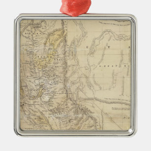 Ornement Carré Argenté État de Californie