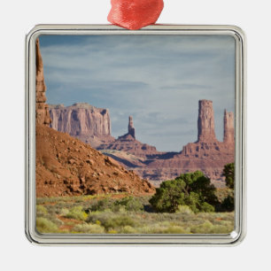 Ornement Carré Argenté États-Unis, Utah, Monument Valley Navajo Tribal Pa