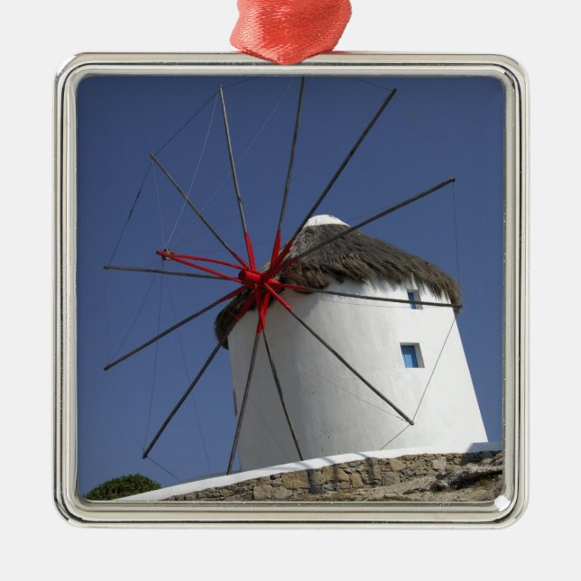 Ornement Carré Argenté Europe, Grèce, Mykonos.3 (Devant)