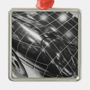 Ornement Carré Argenté Europe, Suisse, Genève. Salon de l'automobile de G