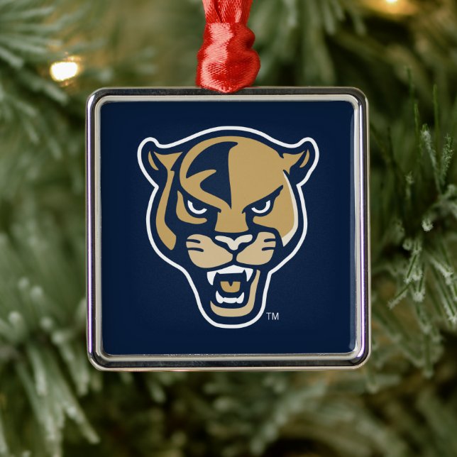 Ornement Carré Argenté FIU Panther (Arbre)