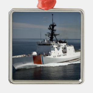 Ornement Carré Argenté Garde côtière américaine Cutter Waesche 3