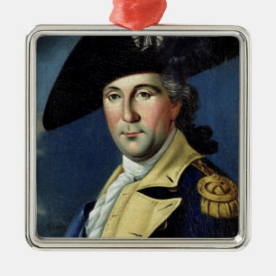 Ornement Carré Argenté George Washington