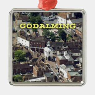 Ornement Carré Argenté Godaling Surrey Angleterre