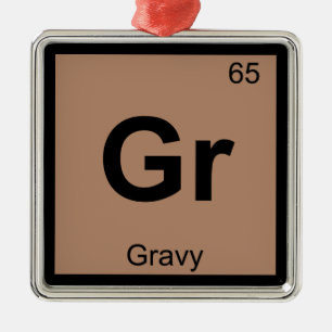 Ornement Carré Argenté Gr - Symbole de tableau périodique de la chimie de
