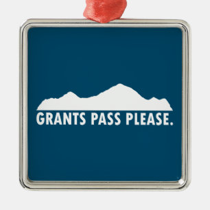 Ornement Carré Argenté Grants Pass Oregon S'il vous plaît