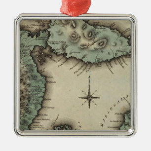 Ornement Carré Argenté Guadaloupe 3