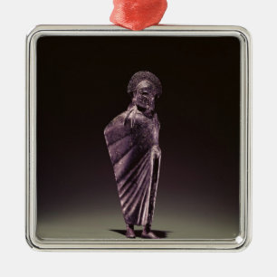 Ornement Carré Argenté Guerrier spartiate