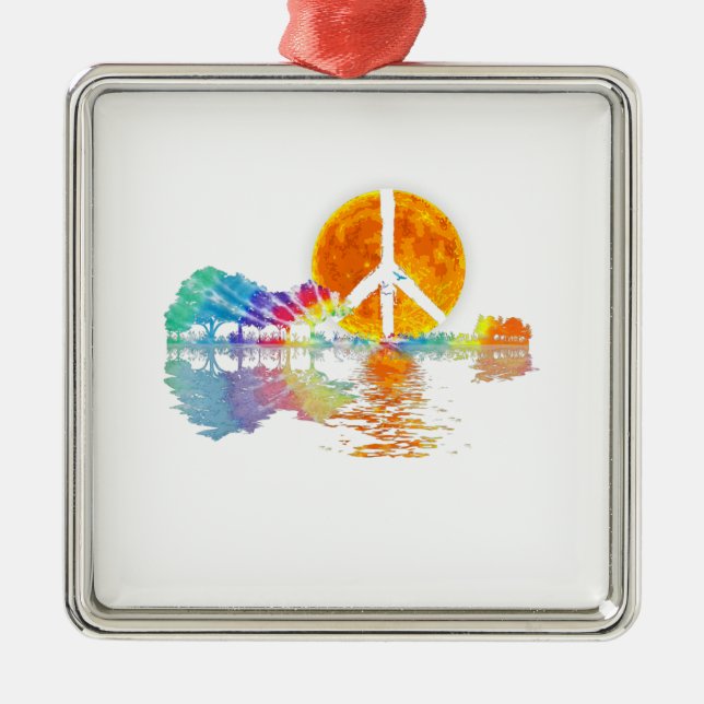 Ornement Carré Argenté Guitar Lake Shadow (Devant)