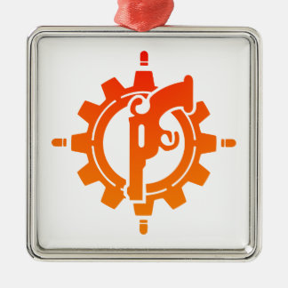 Ornement Carré Argenté Gunslinger Sharpshooter Sniper Gunner DnD