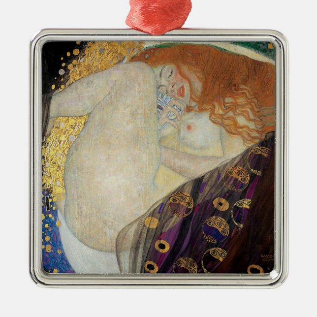 Ornement Carré Argenté Gustav Klimt - Danae (Devant)