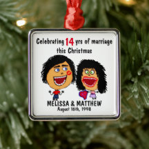 Happy Marriage Christmas Cartoon