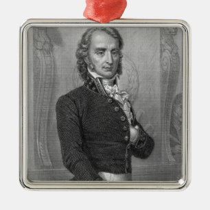 Ornement Carré Argenté Henri Benjamin Constant de Rebecque au