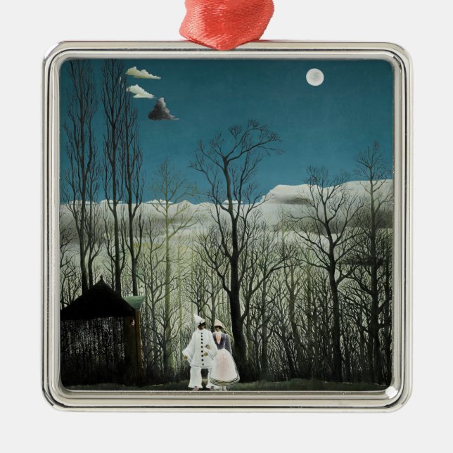 Ornement Carré Argenté Henri Rousseau - Soirée Carnaval (Devant)