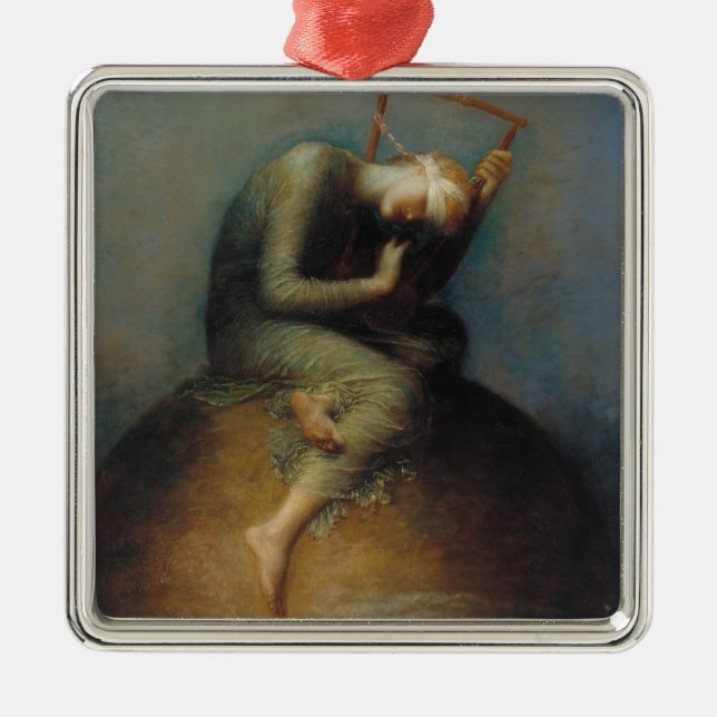 Ornement Carré Argenté Hope (par George Frederick Watts) (Devant)