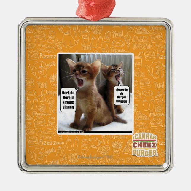 Ornement Carré Argenté Hymnes de louange de Kitteh (Devant)