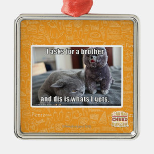 Ornement Carré Argenté I demande un frère