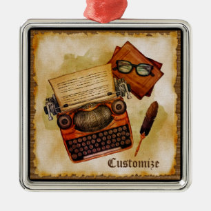 Ornement Carré Argenté Il Est Écrit Vintage