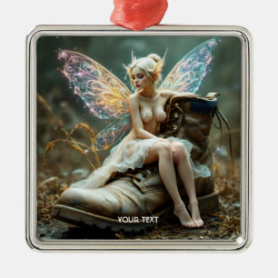 Ornement Carré Argenté Imaginaire mignon Vieux Gros démarrage