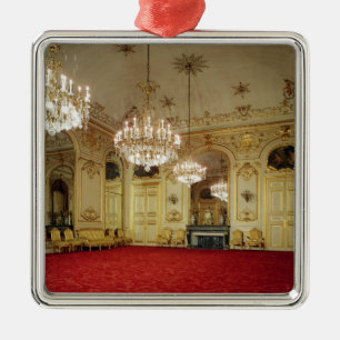 Ornement Carré Argenté Intérieur du salon grand