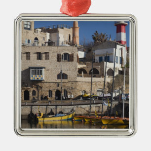 Ornement Carré Argenté Israël, Tel Aviv, Jaffa, Vieux-Port de Jaffa