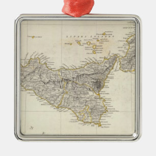 Ornement Carré Argenté Italie III