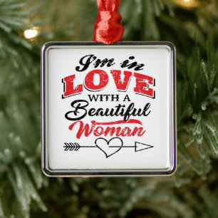 Ornement Carré Argenté Je T'Aime