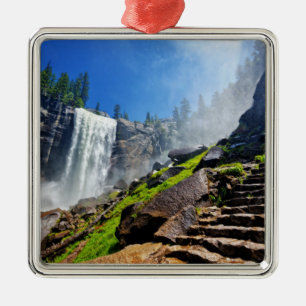 Ornement Carré Argenté Jet lourd de parc national vernal de   Yosemite