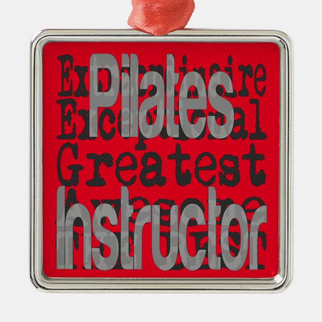 Ornement Carré Argenté Jeu d'instructeurs de Pilate (Devant)