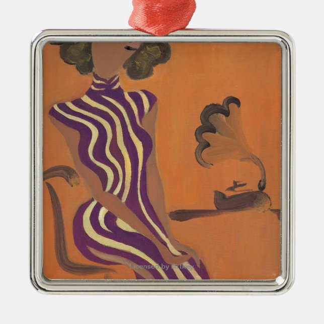 Ornement Carré Argenté Jeunesse se développante No.8 (Devant)