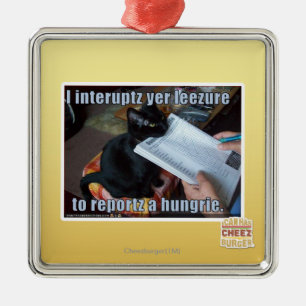 Ornement Carré Argenté J'interromps YER Leezure