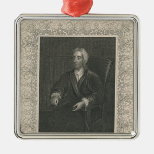 Ornement Carré Argenté John Locke