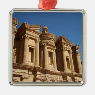 Ornement Carré Argenté Jordanie, Petra, Le Monastère, Al Deir.2