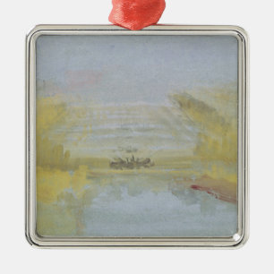 Ornement Carré Argenté Joseph Mallord William Turner les fontaines à V