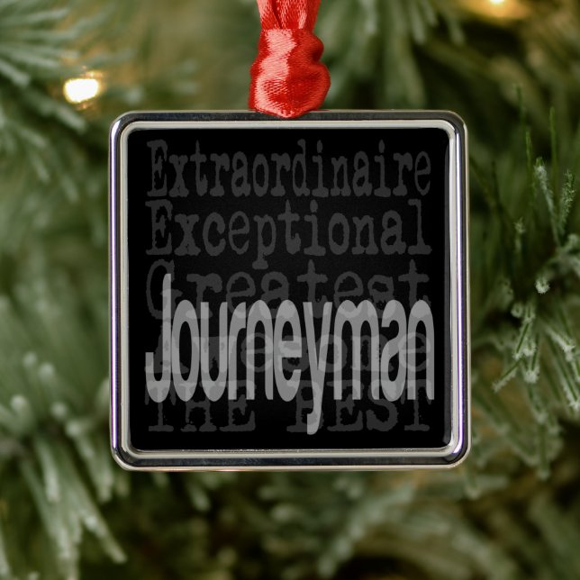 Ornement Carré Argenté Journeyman Extraordinaire Metal Ornament (Arbre)