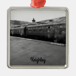 Ornement Carré Argenté Keighley Steam Railway