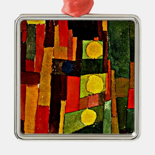 Ornement Carré Argenté Klee - Dans le style de Kairouan, (Devant)