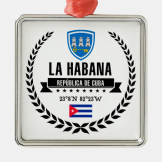 Ornement Carré Argenté La Havane