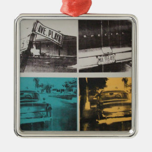 Ornement Carré Argenté La Havane 3